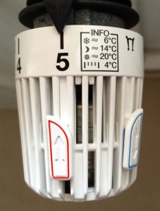 Thermostat Info Tafel